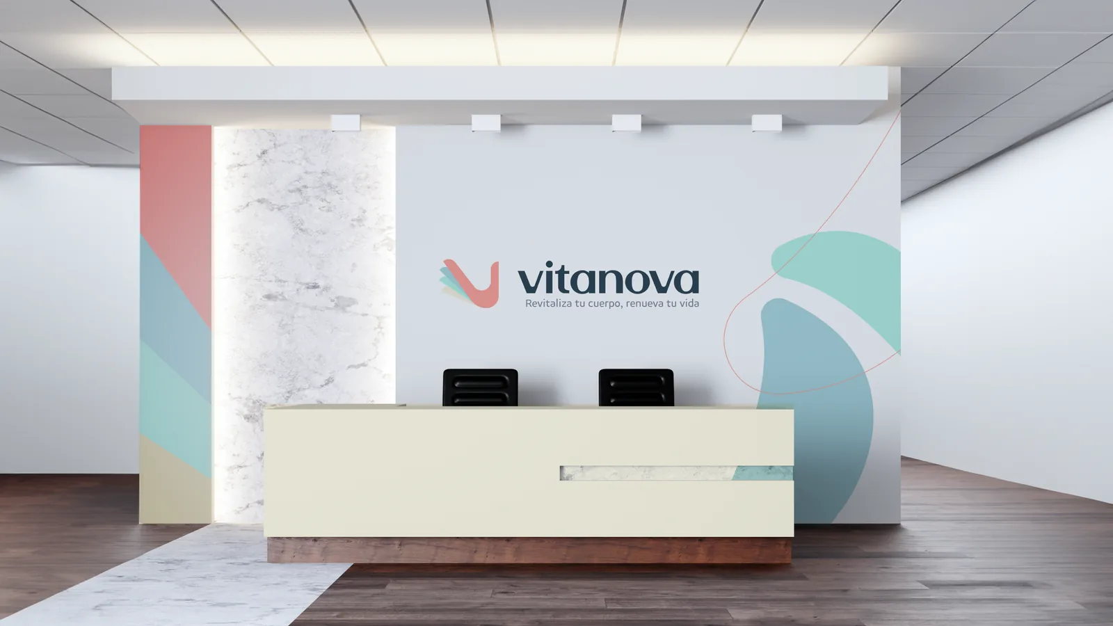 Reception area of the VitaNova clinic