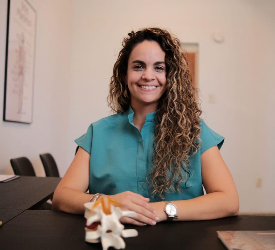 Dr. Rivera in her office